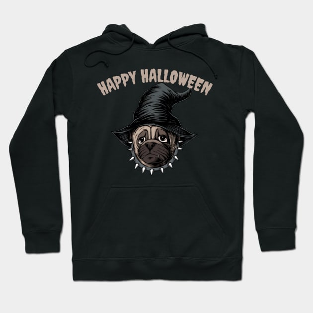 Pug Witch Halloween Hoodie by divinoro trendy boutique